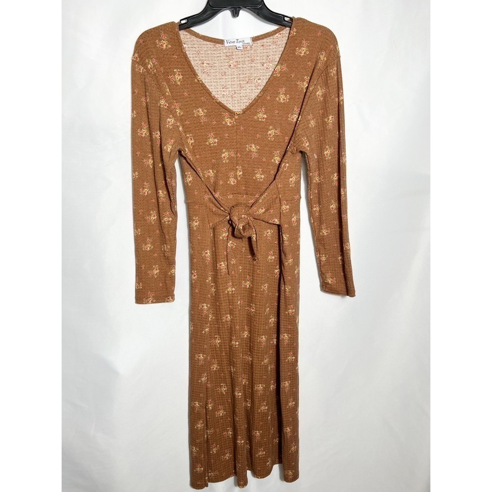 Velvet Torch Long Sleeve Floral Dress